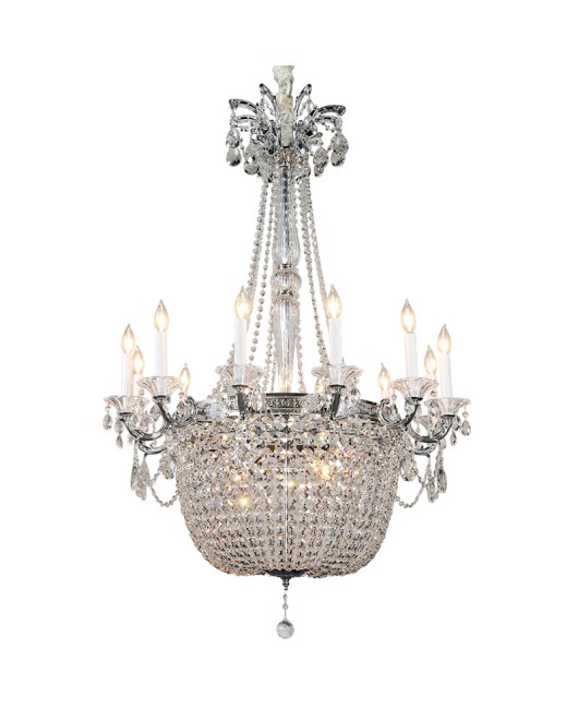 European and American style wedding hall decoration crystal chandelier luxury villa living room spiral staircase zinc alloy lamp new model