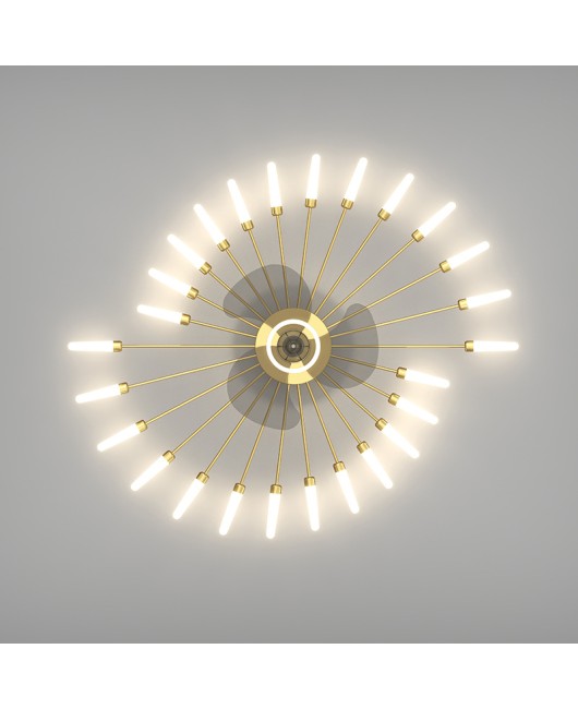 Fan lights, living room ceiling lights, simple, modern, atmospheric, bedroom fireworks, ceiling fan lights, integrated frequency conversion, 2022 new model