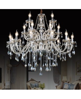 European style crystal lamp, duplex building, living room, headlights, light luxury dining room, lighting fixtures, creative atmosphere, villa, club, third floor chandelier