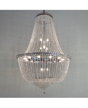 European crystal chandelier, traditional gold chandelier, wedding banquet hall, hotel decoration lighting, American villa hall light