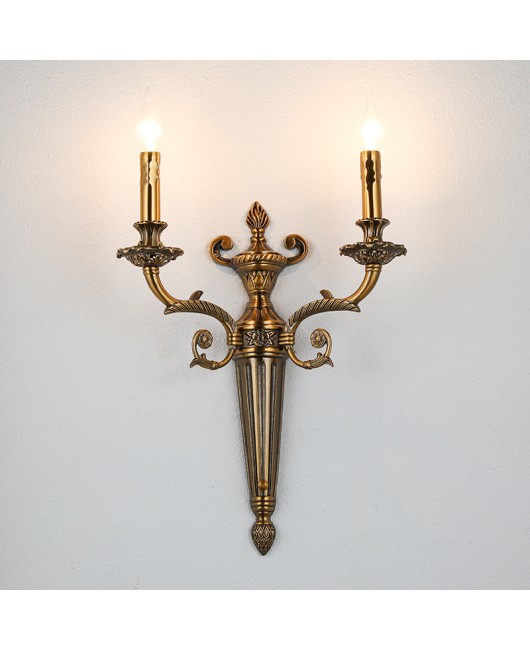 European style living room zinc alloy wall lamp creative retro restaurant KTV corridor wall atmospheric villa lighting