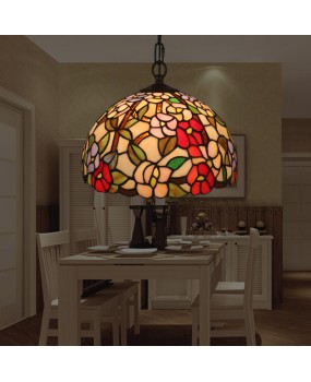 Cross border exclusive for Germany, Italy, Japan, South Korea, France, colored glass European style pendant lights, fashionable and creative retro lights