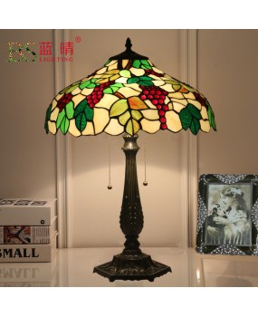 Cross border foreign trade grape table lamp European style countryside living room bedroom bedside bar coffee shop Western restaurant club lamp