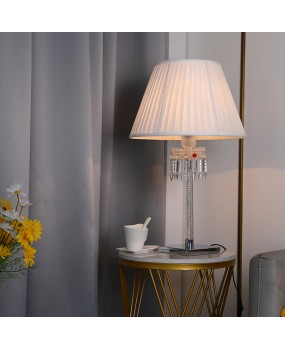 European crystal lamp desktop desk lamp bedroom bedside table lamp living room study lamp simple home decoration light luxury lamp