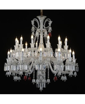 European crystal chandelier, light luxury living room light, luxurious atmosphere villa hotel restaurant lighting, sales center lobby light