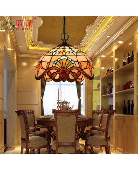 Cross border European retro style pendant light bedroom restaurant light bar coffee shop creative Baroque booth bar counter pendant light