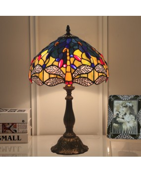 Cross border Tiffany lighting Tiffany dragonfly desk lamp bedroom bedside bar restaurant coffee shop desk lamp