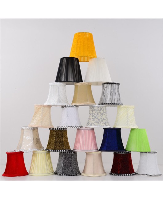 Manufacturer wholesale European style candles, crystal chandeliers, wall lamps, lampshades, E14 fabric covers, brushed wire covers, velvet covers