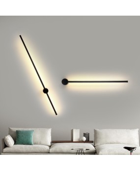 A wholesale Nordic long strip line wall lamp, modern and simple living room background wall, bedroom bedside atmosphere wall lamp