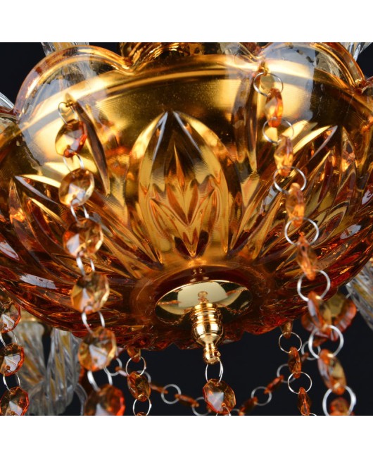 European colored crystal chandelier, coffee shop lamp, hotel internet cafe, KTV club, bedroom chandelier, creative lighting wholesale