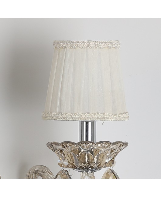 Manufacturer wholesale European style candles, crystal chandeliers, wall lamps, lampshades, E14 fabric covers, brushed wire covers, velvet covers