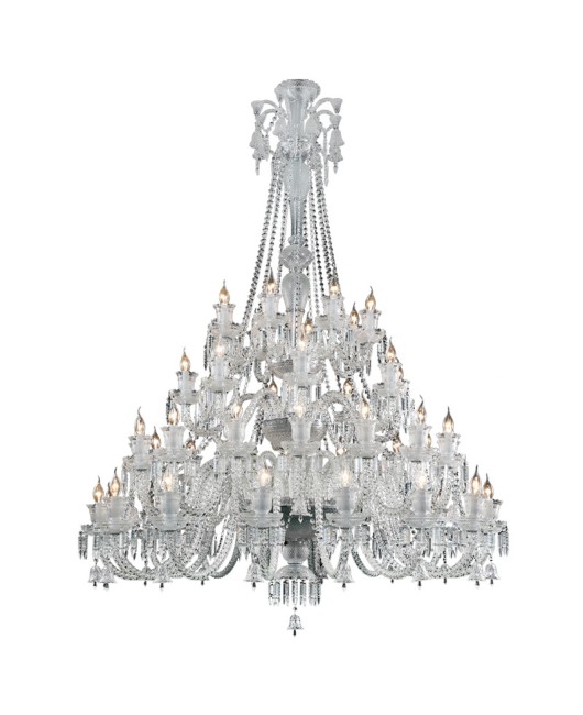 European crystal chandelier, light luxury living room light, luxurious atmosphere villa hotel restaurant lighting, sales center lobby light