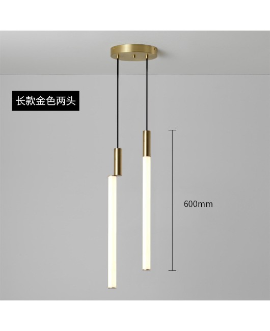 Italian creative combination island counter, bar counter, dining room, study room, bedroom, bedside hanging line light, designer, minimalist pendant light