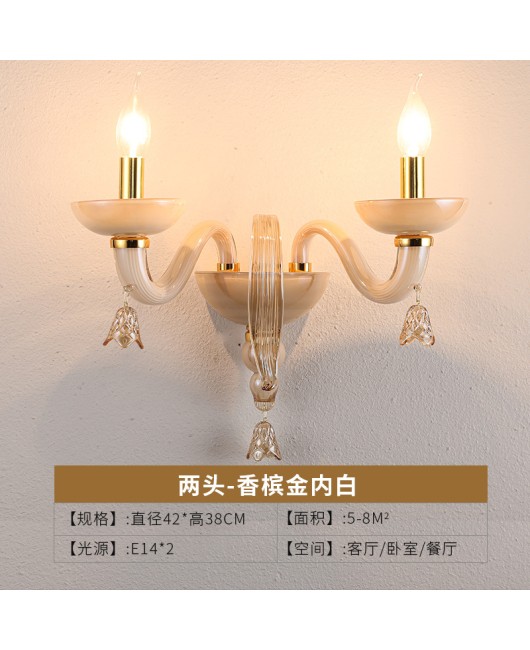 Yuhuaqi Nordic Modern Living Room Wall Light Creative Restaurant Beauty Salon Corridor Wall Light Bar KTV Decorative Light