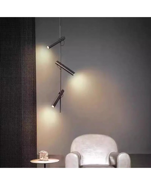 Italian minimalist bedroom bedside pendant light, modern creative designer adjustable multi head living room background wall lighting fixtures