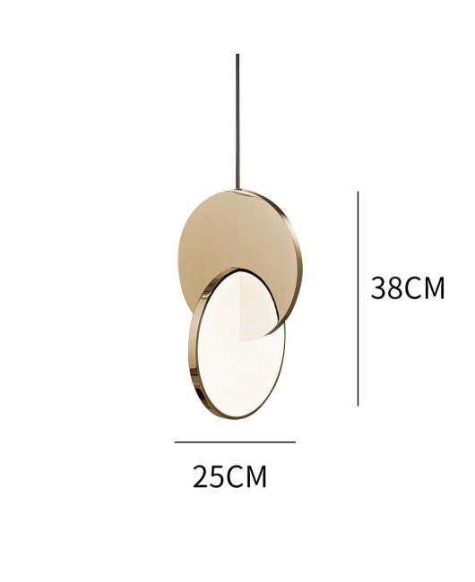 Modern living room, dining room, model room, hotel designer, master bedroom, bedside, high-end mirror, hanging line light, luxury pendant light