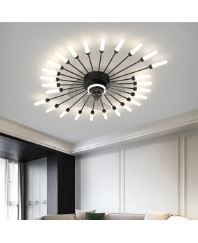 Fan lights, living room ceiling lights, simple, modern, atmospheric, bedroom fireworks, ceiling fan lights, integrated frequency conversion, 2022 new model