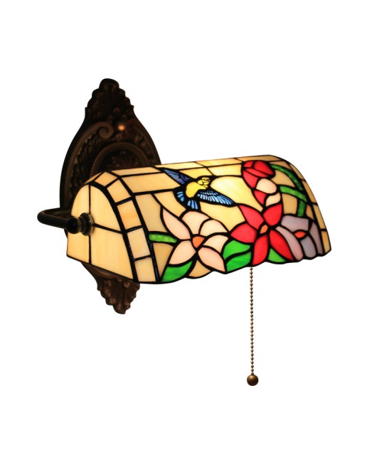 Foreign trade cross-border Leyi Tiffany wall lamp bedroom bedside living room corridor hotel villa coffee shop retro wall lamp