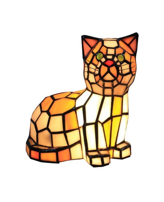 Cross border Leyi Tiffany Cat Lamp Table Lamp for Foreign Trade, USA, Japan, Canada, UK, France, Spain, Germany Lamp