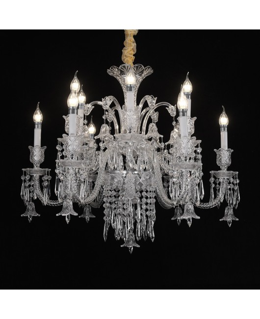 2024 Luxury French Bedroom Bedhead Crystal Wall Light Luxury Villa Living Room Dining Room Decorative Wall Light