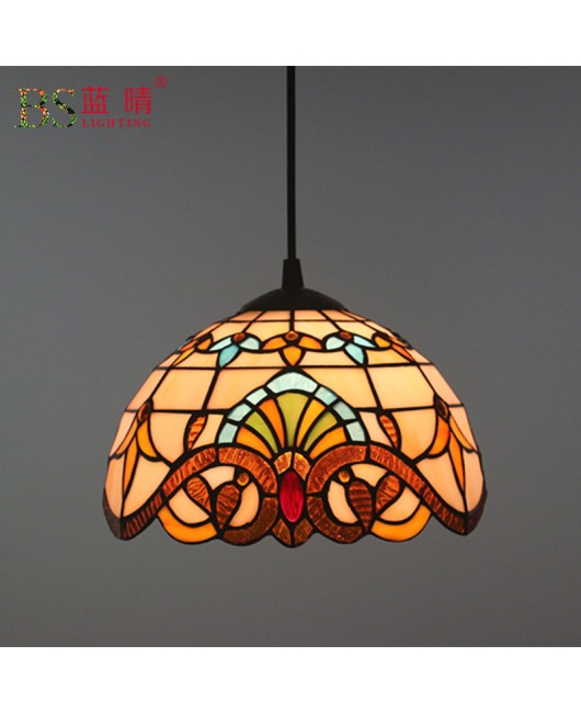 Cross border European retro style pendant light bedroom restaurant light bar coffee shop creative Baroque booth bar counter pendant light