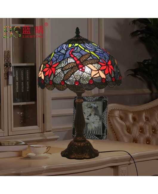 Cross border direct sales export cross-border dragonfly table lamp European retro creative bar coffee shop nostalgic decoration desk lamp