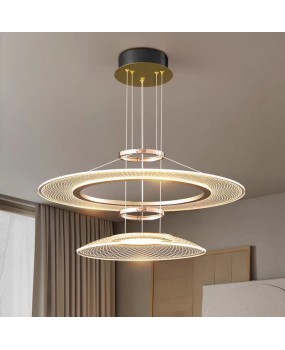 Italian minimalist light luxury living room pendant light, modern minimalist and atmospheric dining room main light, high-end feeling, 2024 new lighting fixtures