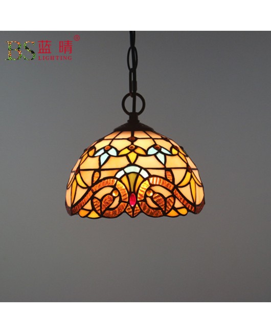 Cross border European retro style pendant light bedroom restaurant light bar coffee shop creative Baroque booth bar counter pendant light