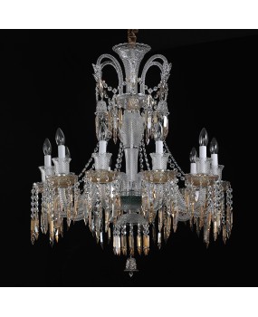 Living room LED crystal chandelier European style villa dining room candle light creative bedroom study decoration light factory direct sales