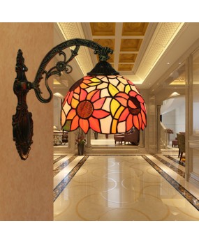 Foreign trade wall lamp European retro creative bedroom study dining room staircase balcony hallway foyer wall lamp