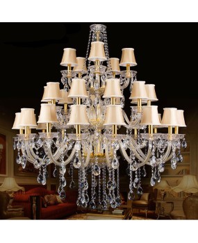 European style crystal chandelier atmospheric three story duplex building large chandelier hotel lobby villa lobby living room engineering lighting fixtures