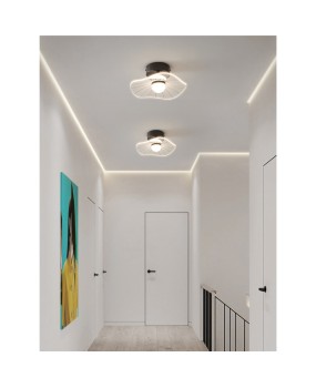 Balcony Light Luxury All Copper Corridor Light Corridor Light Creative Lotus Leaf Ceiling Light Simple Entrance Entrance Light Hall Light