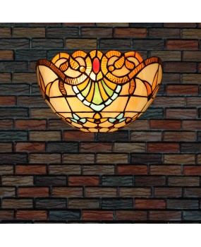 Cross border Tiffany European retro wall lamp for bedroom, bedside, creative living room, balcony, staircase, hallway, wall lamp