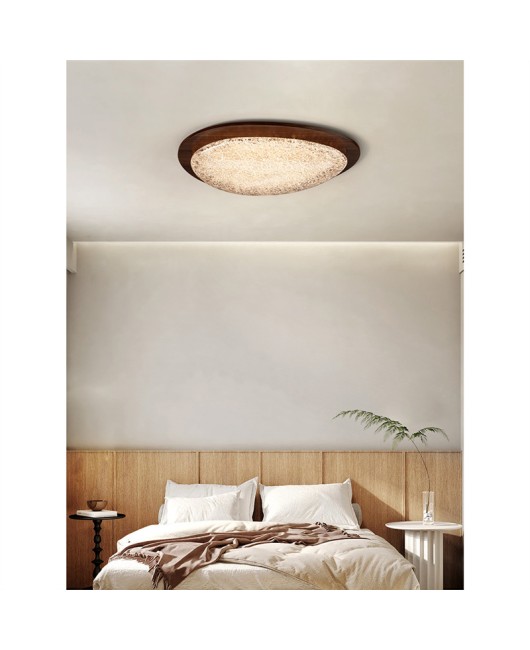 Italian minimalist pebble bedroom lamp, modern light luxury high-end feeling, eye protection room main lamp, creative resin ceiling lamp