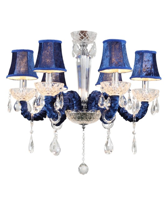 European crystal chandelier, living room dining room light, blue diffuse coffee shop, internet cafe, KTV colored candle light, factory direct sales