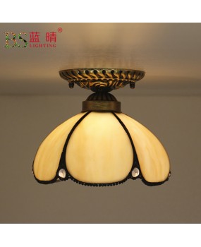 Cross border American style minimalist Tiffany ceiling light creative staircase balcony corridor hallway foyer LED lighting fixtures