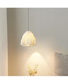 Restaurant pendant light, Nordic creative art 3D printed petal light, bedroom bedside lamp, modern and simple LED bar desk lamp