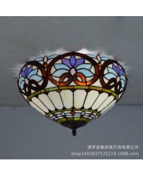 Supply Mediterranean LED circular hotel engineering ceiling lights wholesale corridor entrance corridor balcony lighting fixtures