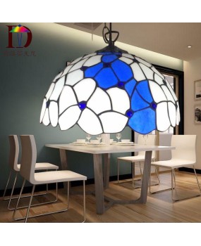 Lighting Fixture One Piece Hair Salon Coffee Shop Milk Tea Shop Decoration Pendant Tiffany Colored Glass Nordic Style Restaurant Hanging