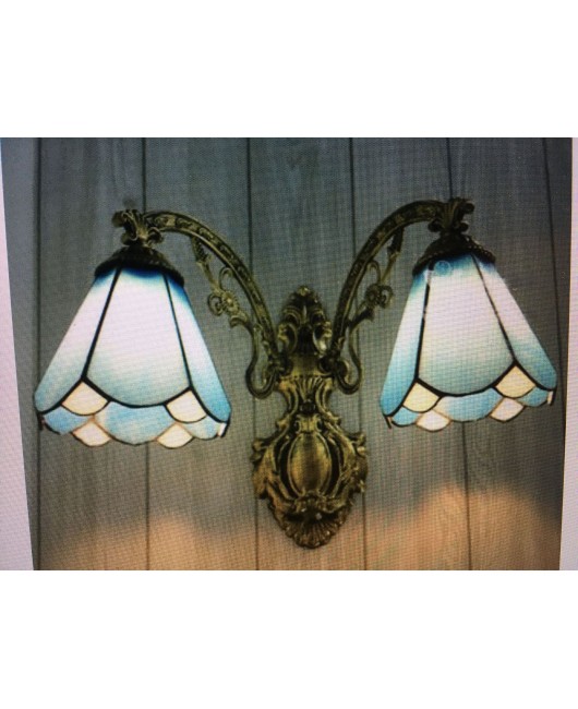 Lighting Factory Tiffany L Blue European Bedroom Hotel Room Mirror Front Corridor Wall Light Wholesale European Bedlight