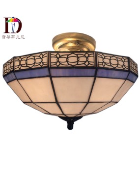 Wholesale of household lighting fixtures, LED ceiling lights, engineering lights, one-piece dropshipping, colored glass retro ceiling lights