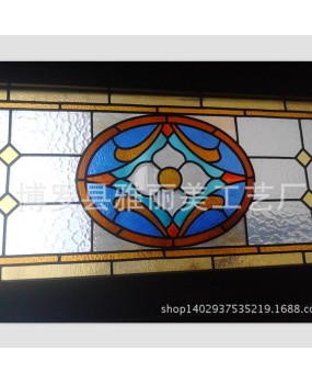 Colorful Church Glass Background Wall Dome Ceiling Art Glass KTV Villa Hotel Clubhouse Decorative Glass