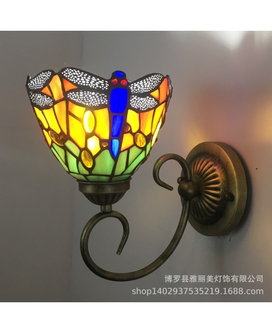 Lighting fixtures, LED Tiffany mirror headlights, bathroom bedside lights, wall lights, dragonfly aisle wall lights, Yang desk lamps, wholesale