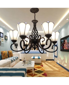 Manufacturer direct sales of Mediterranean LED lighting fixtures, foreign trade pendant lights, simple coffee shops, living rooms, bedrooms, dining rooms, creative lighting fixtures