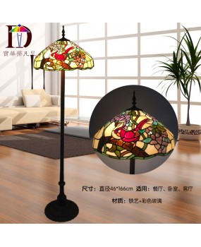 Wholesale of lighting fixtures in the market, Tiffany's European style living room hotel project, warm and personalized creative floor lamps promotion