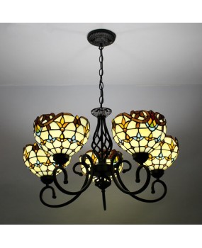 Supply Tiffany wrought iron European living room lights wholesale Baroque creative retro coffee shop bar lighting special offer