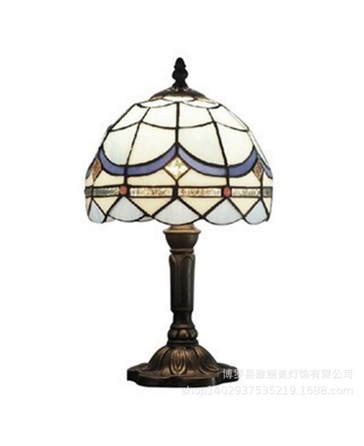 Baohua Tiffany Lamp Manufacturer Simple and Creative LED Mediterranean Lighting Hotel Children's Room Bedhead and Bedroom Desk Lamp