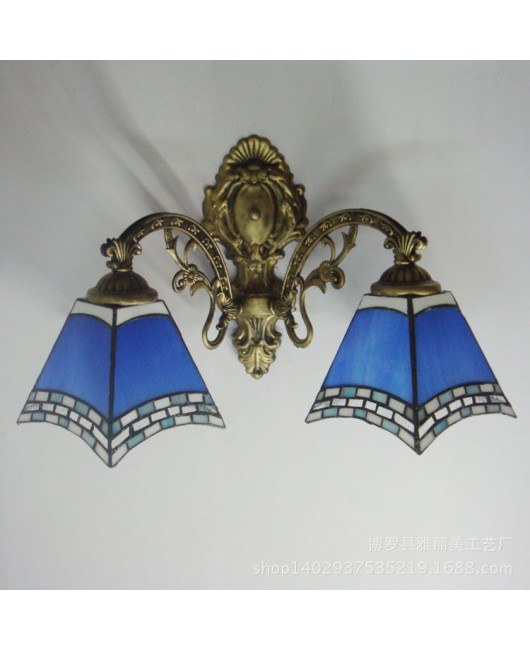 Lighting Factory Tiffany L Blue European Bedroom Hotel Room Mirror Front Corridor Wall Light Wholesale European Bedlight