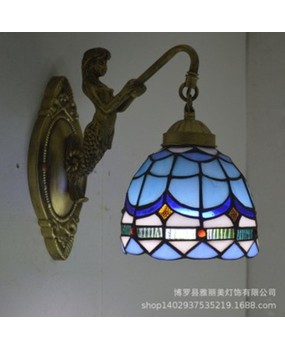 Tiffany Glass Lighting Living Room Wall Light One piece dropshipping Tiffany Export Hotel Bedside Half circle Wall Light