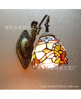 Manufacturer's special promotion European mermaid wall lamp Baroque children's room bedside lamp bedroom bathroom mirror headlight